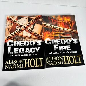 Credo's Legacy & Credo's Fire Alison Holt 2020 Alex Wolfe Mystery Denabi